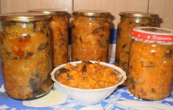 Солянка с капустой и грибами на зиму в банках Солянка с капустой и грибами на зиму в банках