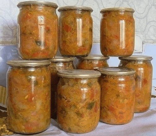 Солянка с капустой и грибами на зиму в банках Солянка с капустой и грибами на зиму в банках