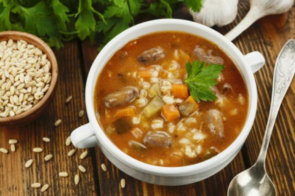 Рассольник с кабачками и сладким перцем на зиму Рассольник с кабачками и сладким перцем на зиму