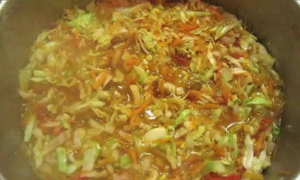 Солянка с капустой и грибами на зиму в банках Солянка с капустой и грибами на зиму в банках