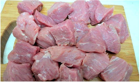 Жареная свинина с луком на сковороде Жареная свинина с луком на сковороде